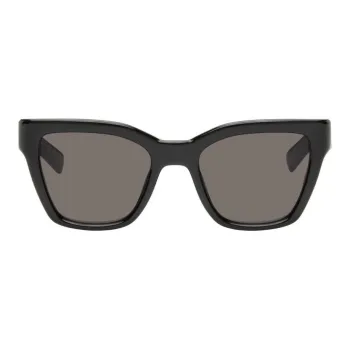 SAINT LAURENT Logo print Square frame Sunglasses