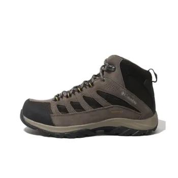 Columbia Crestwood Waterproof And Breathable High Top Outdoor Shoes Men's Black Brown