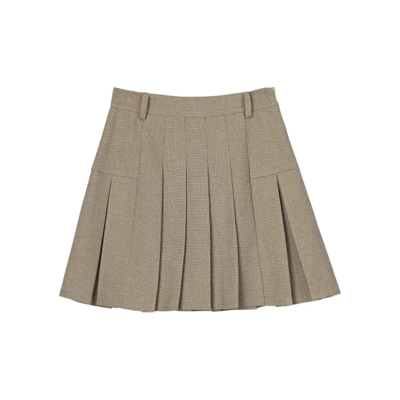 Snbl Casual Short Skirts Women's Khaki-1