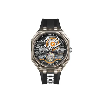 Dickies Starlight Collection Wrist Watch Mechanical Movement Cut Out Dial Unisex Shopping Bag+Box