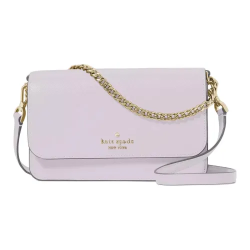Kate Spade Saffiano Leather Shoulder Bag, Crossbody Bag Mini Women's Lavender