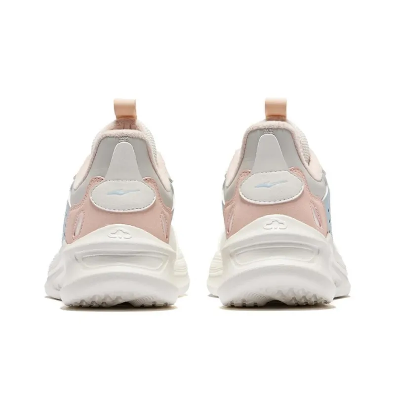Erke Ling Yue 2.0 Durable Warm Low-Top Casual Running Shoes Women's Microcrystal White Wild Gray-4
