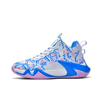 Wooden Rabbit Anti Slip Wear Resistant Mid Top Basketball Shoes Men's