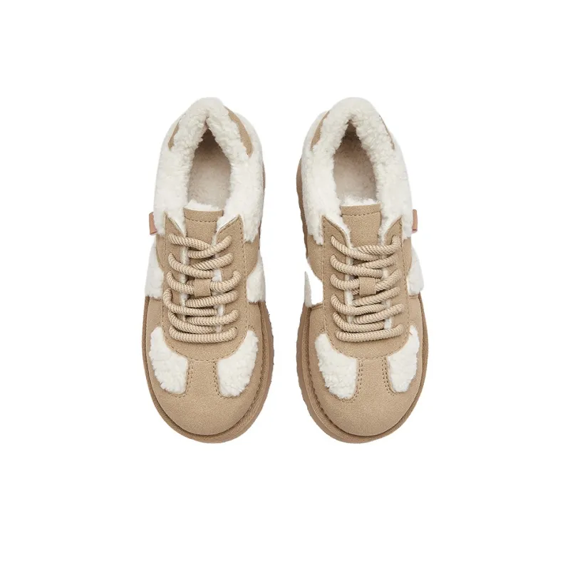 JUZI Low-Top Skateboard Shoes Women's Brown-3