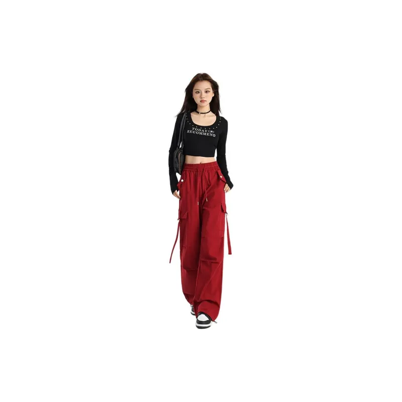 MPOX Jeans Women's Red-2