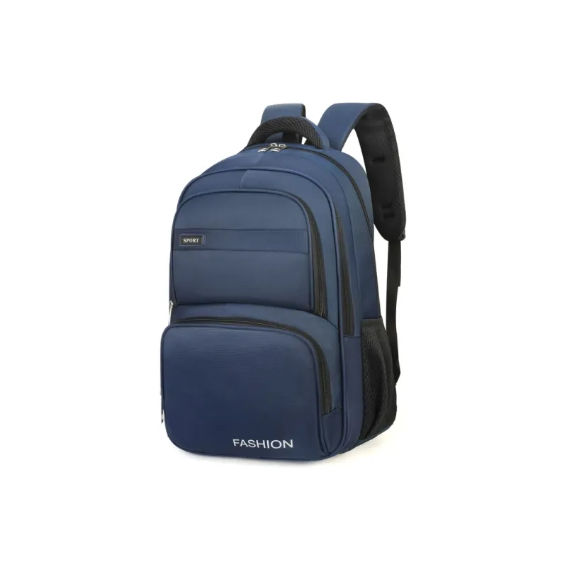 Gorora Oxford Backpack Regular Men's Gray Black Blue-5
