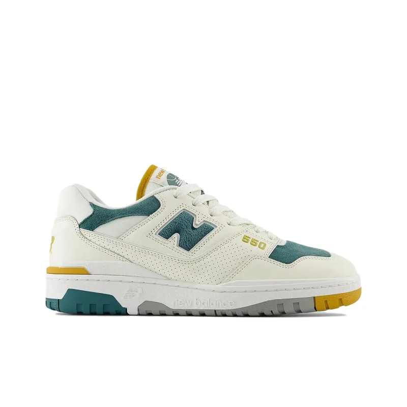 New Balance 550 Green Mustard-1