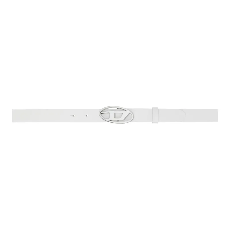 DIESEL Leather Belts Women's White Width 2.5cm-0