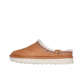 Skechers Cozy Odor-Resistant Abrasion-Resistant Wrap-toe Slippers Women's Tan