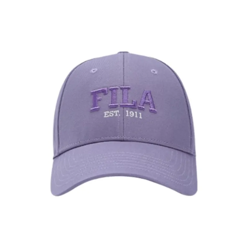 FILA Polyester Baseball Caps Unisex Light Xiyuan Purple-1