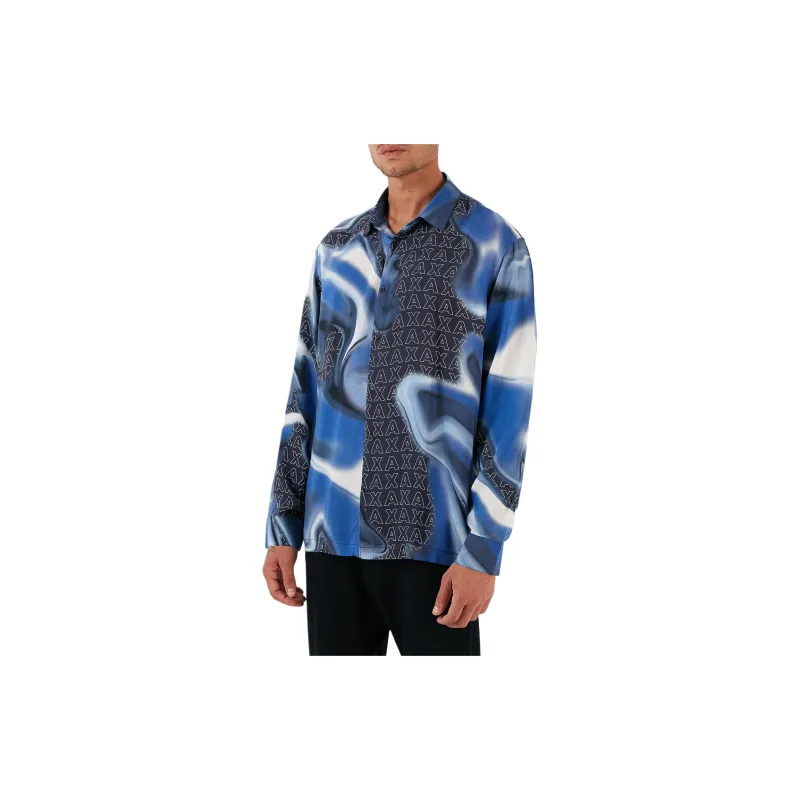 ARMANI EXCHANGEAE FW23 Shirt Men's Marine Blue-4