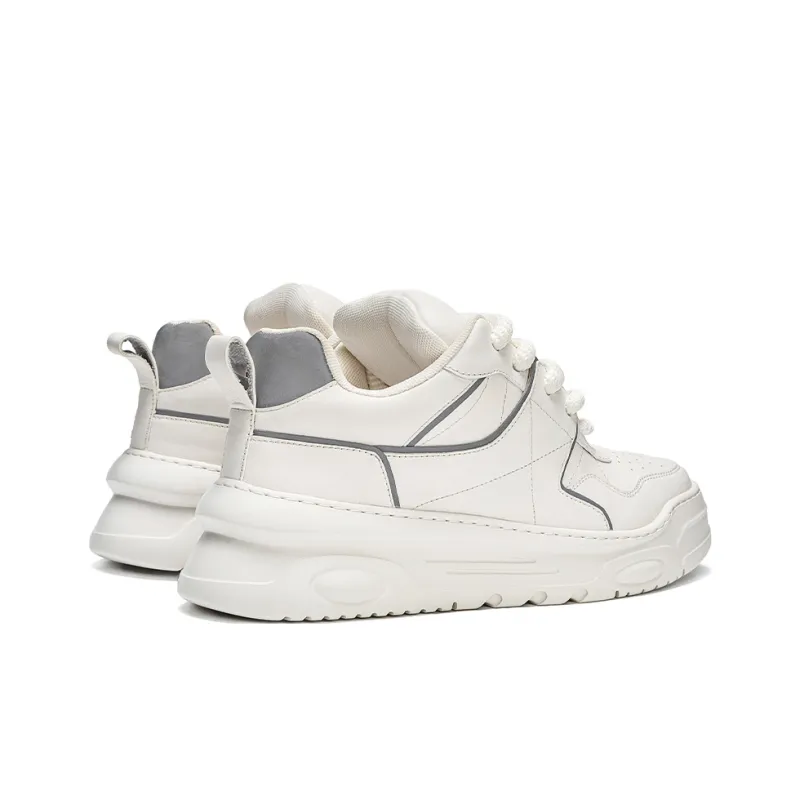 NAUTICA Anti Slip And Wear Resistant Height Increasing Low Top Casual Shoes Men's White-3