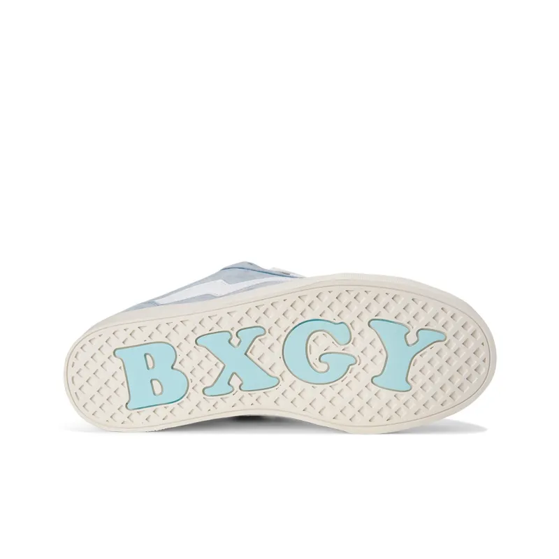 BXGY Coverage Anti Slip And Wear Resistant Low Top Skateboard Shoes Unisex Light Blue-5