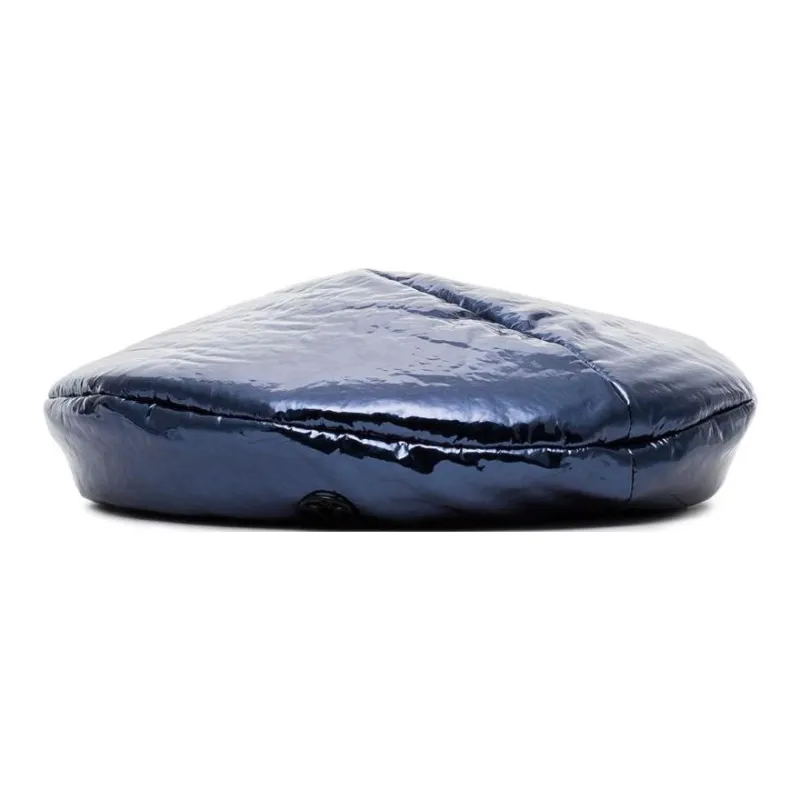 Maison Michel Metallic Blue New Billy Varnished Leather Hat-2