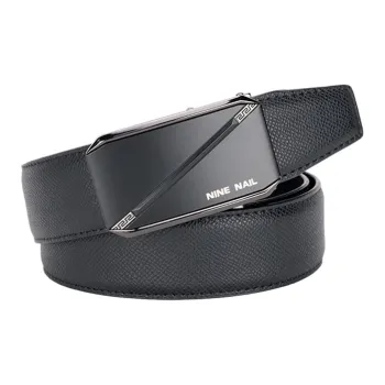 NINE NAIL Cow Leather Leather Belts Men's Width  3.5cm