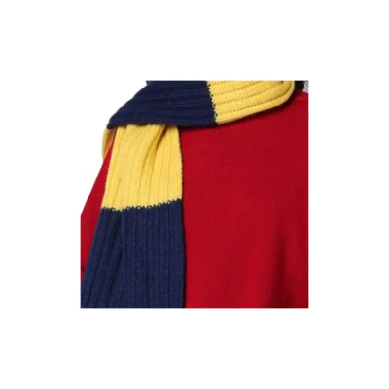 Polo Ralph Lauren Wool Knit Scarves Women's Yellow Blue-4