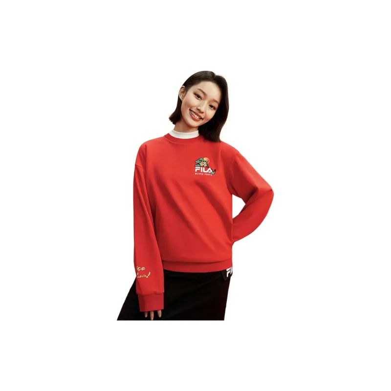 FILA Dragon Series Sweatshirt Unisex Legend Red-2