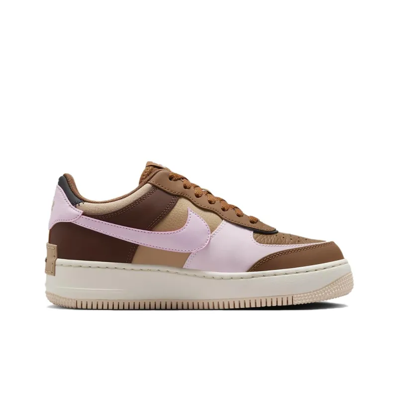 Nike Air Force 1 Low Shadow Light British Tan Pink Foam Women's-1