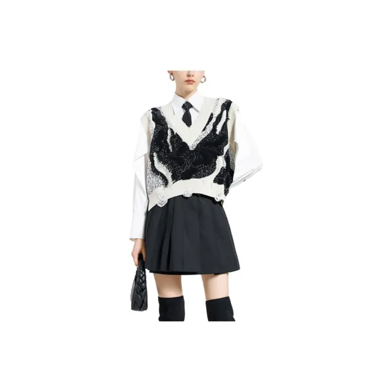 BESIONIA FW23 Sweater Women's Black White-2