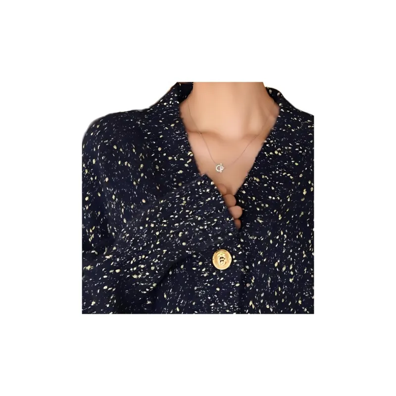 BESIONIA FW24 Sweater Women's Blue Pattern-6
