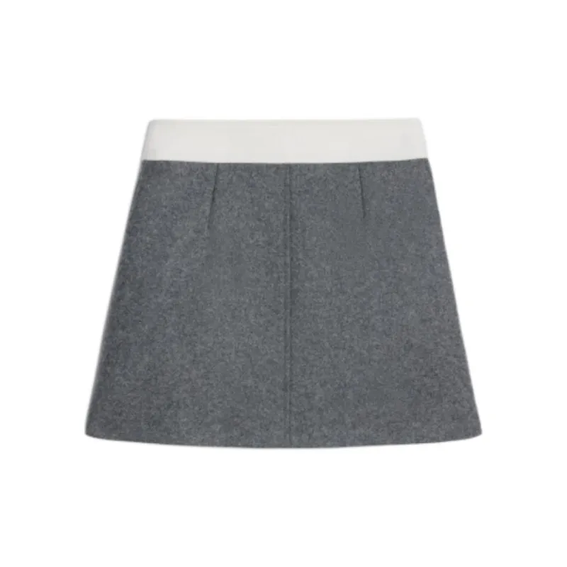 CELINE FW24 Casual Short Skirts Women's Medium Gray-1