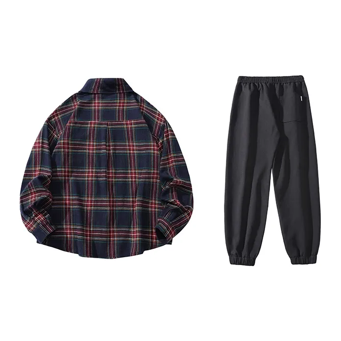 LIVINGTOWN Shirt Matching Set Unisex-3