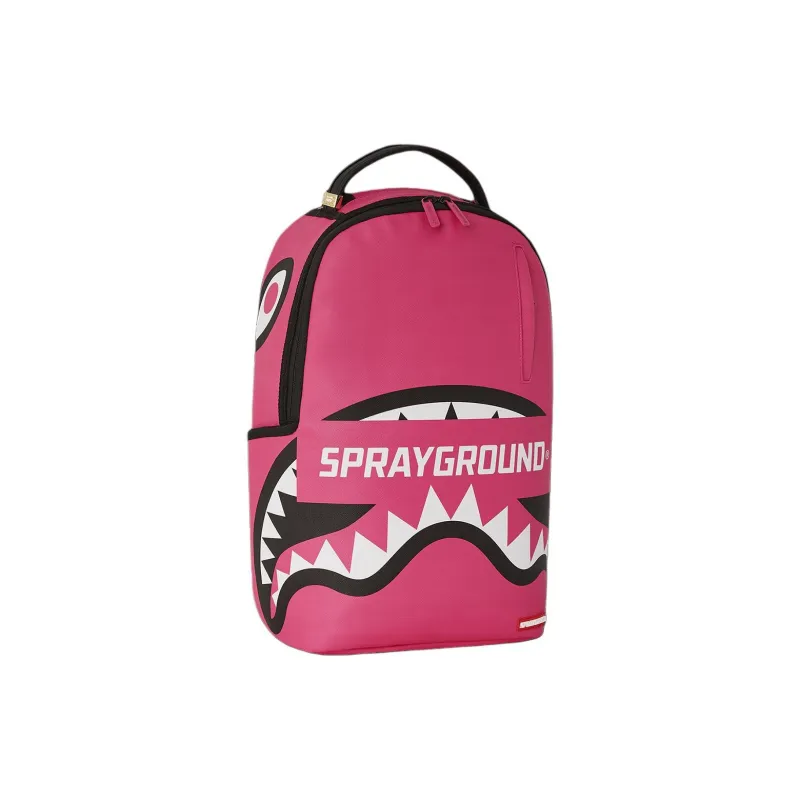 SPRAYGROUND Artificial Leather Backpack Unisex Pink-1