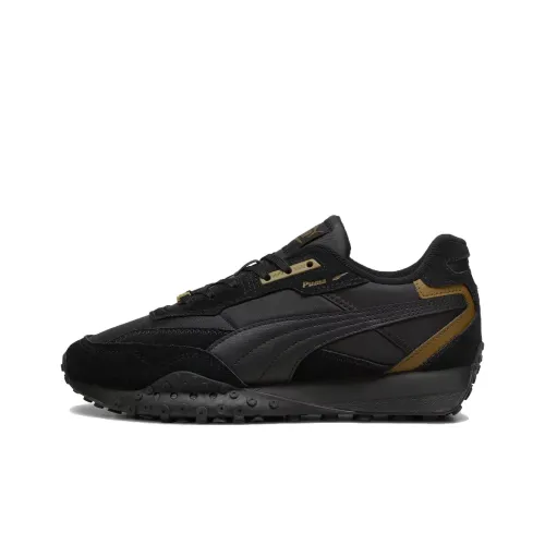PUMA Blktop Rider Anti Slip Wear Resistant Low Top Casual Shoes Men's Black
