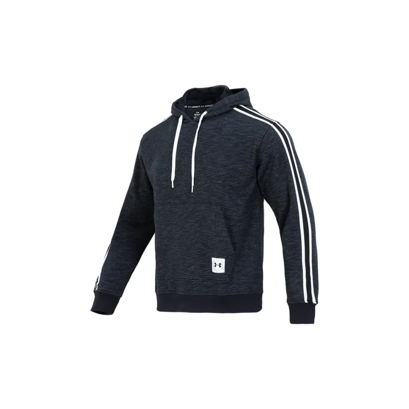 Under Armour Sweatshirt Unisex Black Fleece Lined, Shopping Bag Included-1