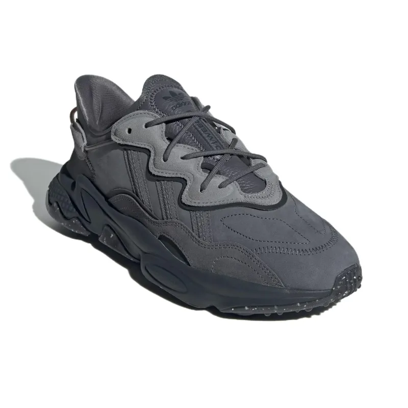 Adidas Originals Ozweego Anti Slip Wear Resistant Low Top Chunky Sneakers Unisex Gray-2