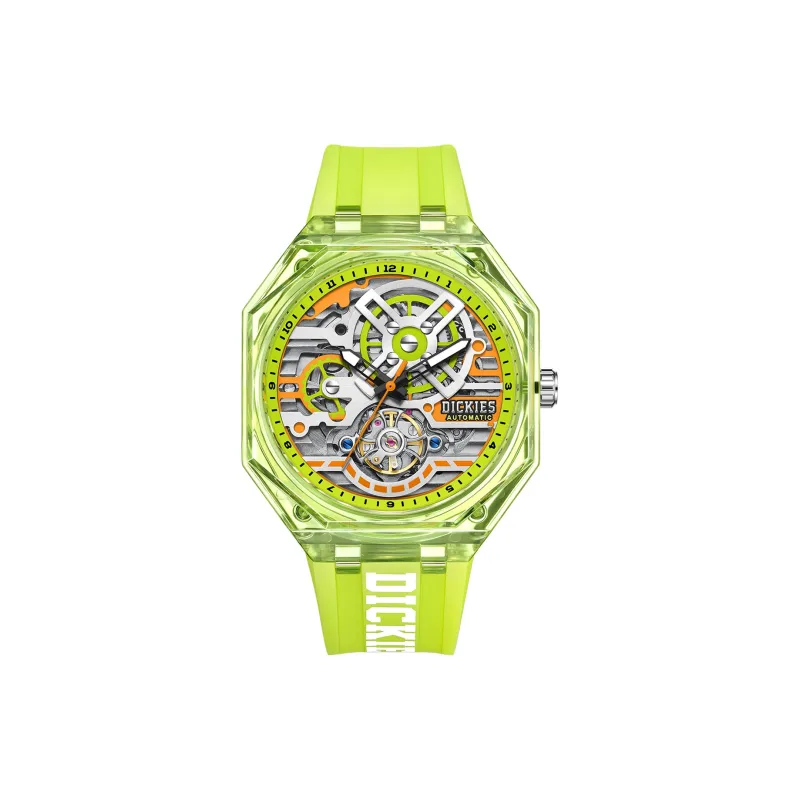 Dickies Starlight Collection Wrist Watch Mechanical Movement Cut Out Dial Unisex Shopping Bag+Box-0