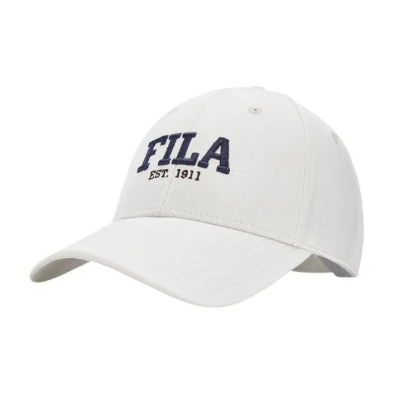 FILA Polyester Baseball Caps Unisex Pear Blossom White-0