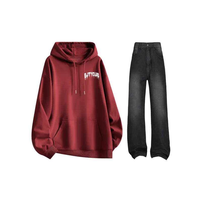 BJTY Sweatshirt Sets Unisex-13