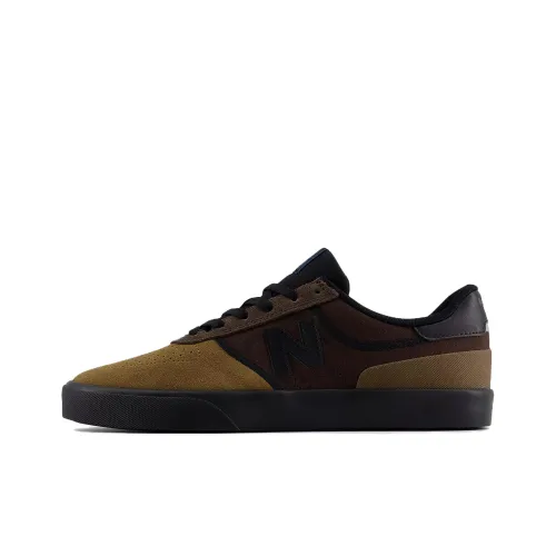 New Balance Numeric 272 Anti Slip Wear Resistant Low Top Skateboard Shoes Unisex Brown Black