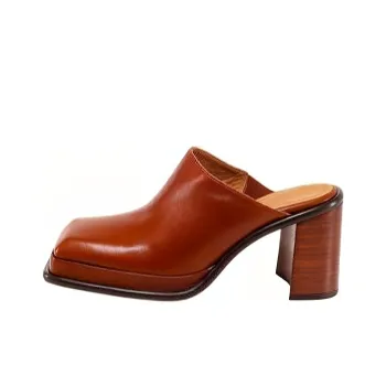 MIISTA Abrasion-Resistant Wrap-toe Slippers Women's Brown