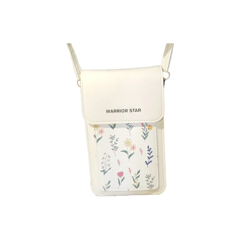 Warrior PU Cell Phone Pouch Regular Unisex Black/White-3