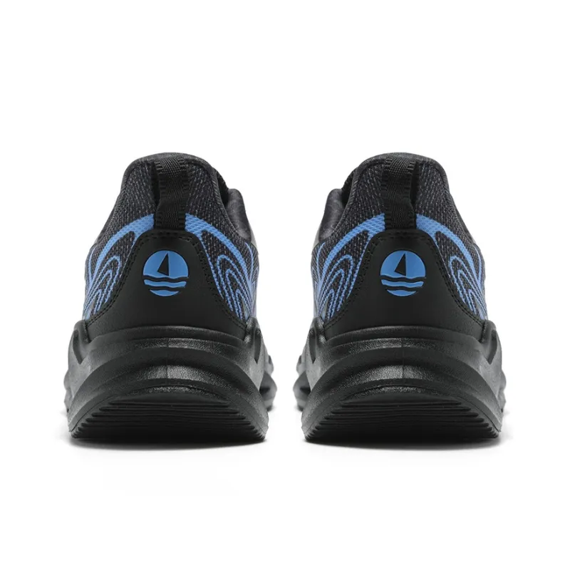 NAVIGARE Trendy Jogger Running Shoes Men Low Top Black/White Gray/White Sapphire Blue-3