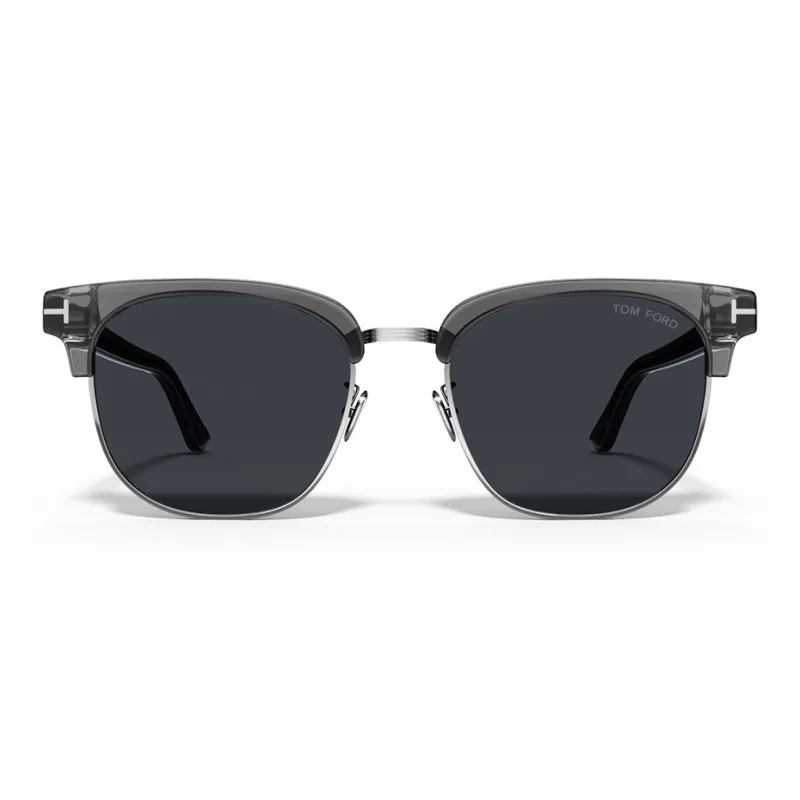 TOM FORD Plate Alloy Frame Browline Sunglasses Unisex-4