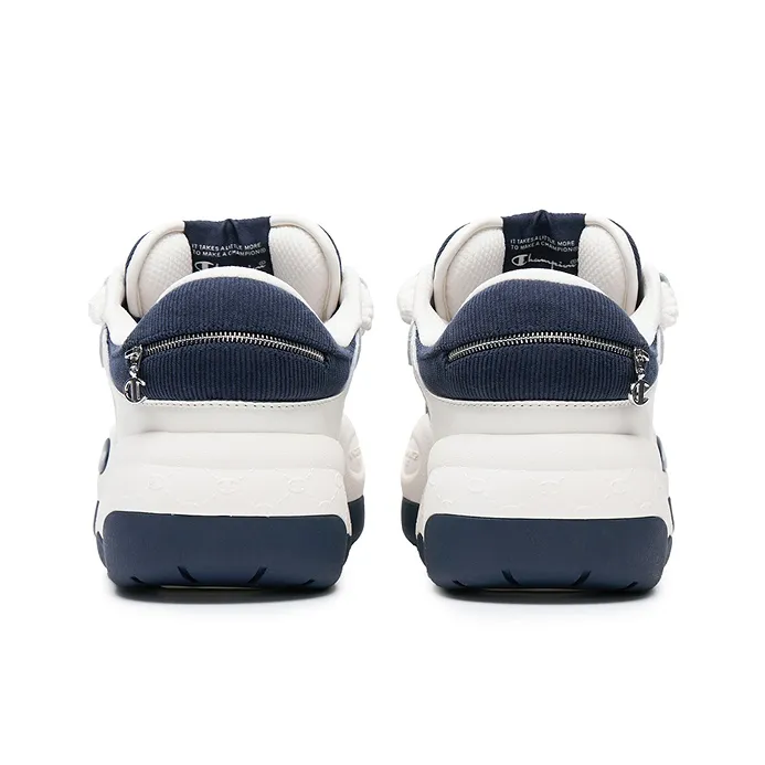 Champion CloudNine Cotton V1 Skateboard Shoes Men's Cream White/Obsidian Blue-3