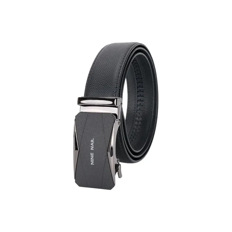 NINE NAIL Cow Leather Leather Belts Men's Width  3.5cm-1