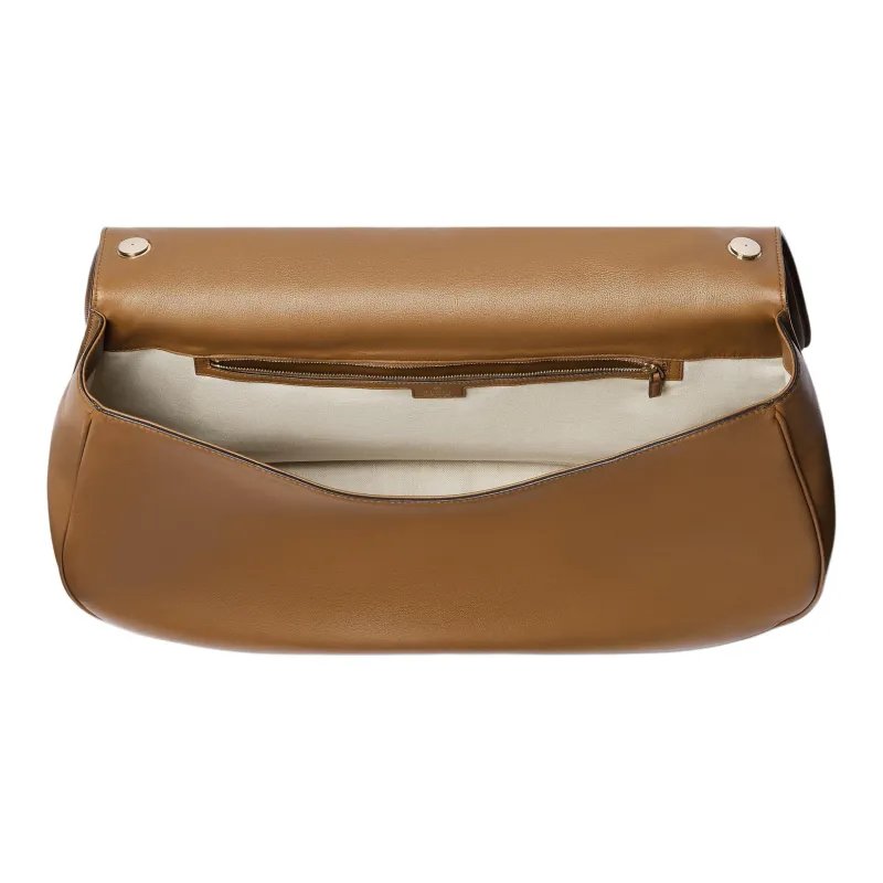 GUCCI Blondie Suede Shoulder Bag Crossbody Bag Handbag Large Size Women's Light Brown-5