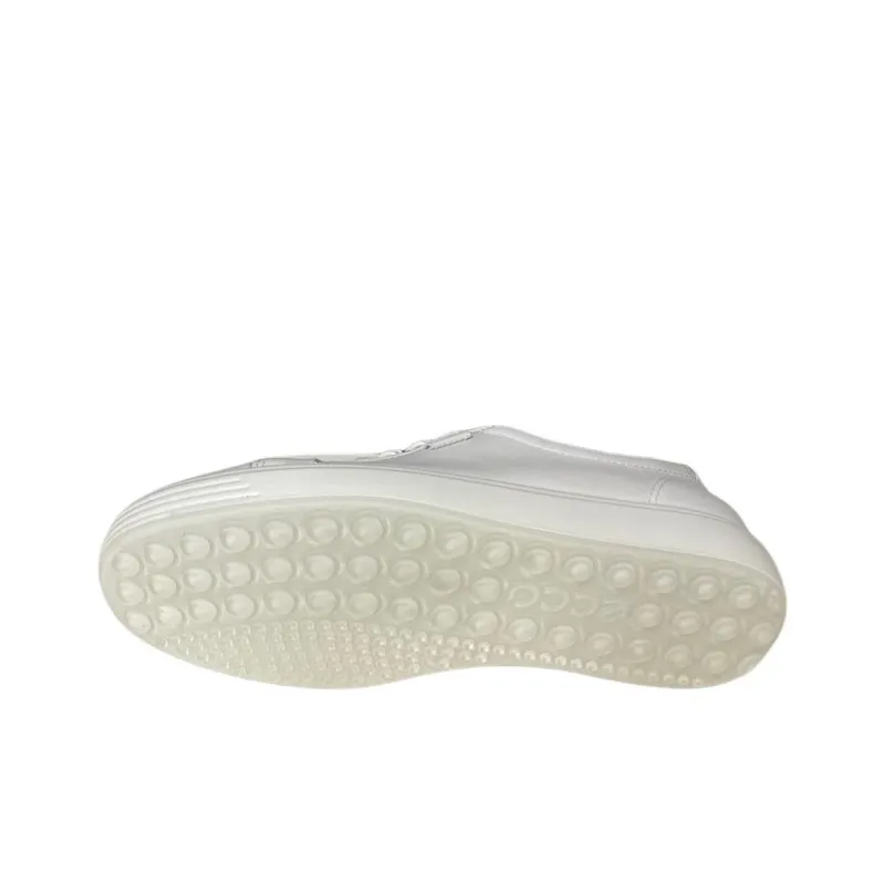 Ecco Soft 7 Slip Resistant Shock Absorbers With Abrasion Resistant Properties Low Top Skateboard Shoes Women's White-3