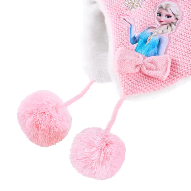 Disney Frozen Series Acrylic Beanies Kids' Pink-1