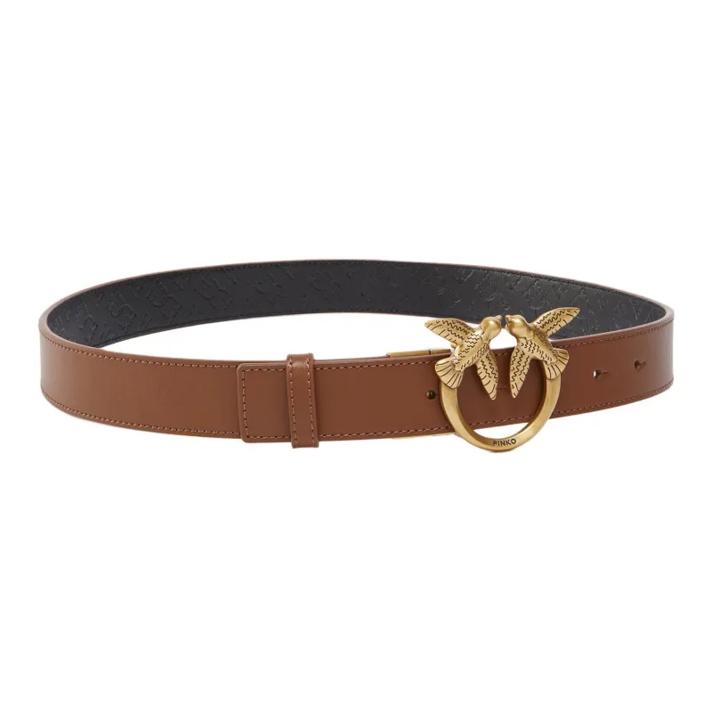 PINKO Double Face Love Birds Buckled Belt-1