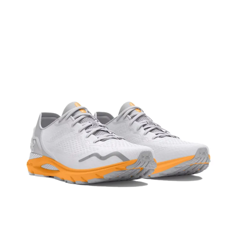 Under Armour Hovr Sonic 6 Anti-Slip Wear-Resistant Low-Top Casual Running Shoes Women's White Gray-2