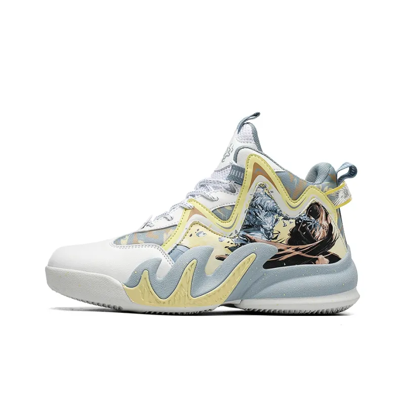 Wooden Rabbit Slip Resistant Mid Top Basketball Shoes Unisex-15