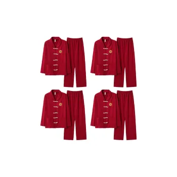 MADALLO Pajama Set Men's 4 Sets Image Color