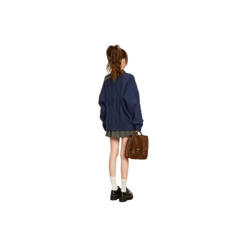 Princess Berdele Knitwear Women's Navy Blue-1