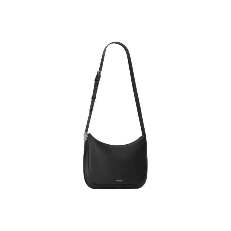 SAINT LAURENT Calfskin Shoulder Bag, Crossbody Bag Women's Black-1