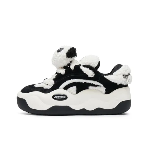 Champion CloudNine Cotton V1 Skateboard Shoes Women's Black/Milk White